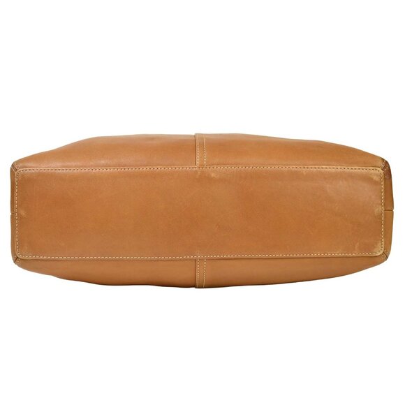 AUTHENTIC COACH SOFT LEATHER SHOULDER BAG PURSE TAN #9554 - Picture 14 of 15